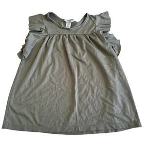 Guess Green Flutter Sleeve Top - Girls Size 7/8